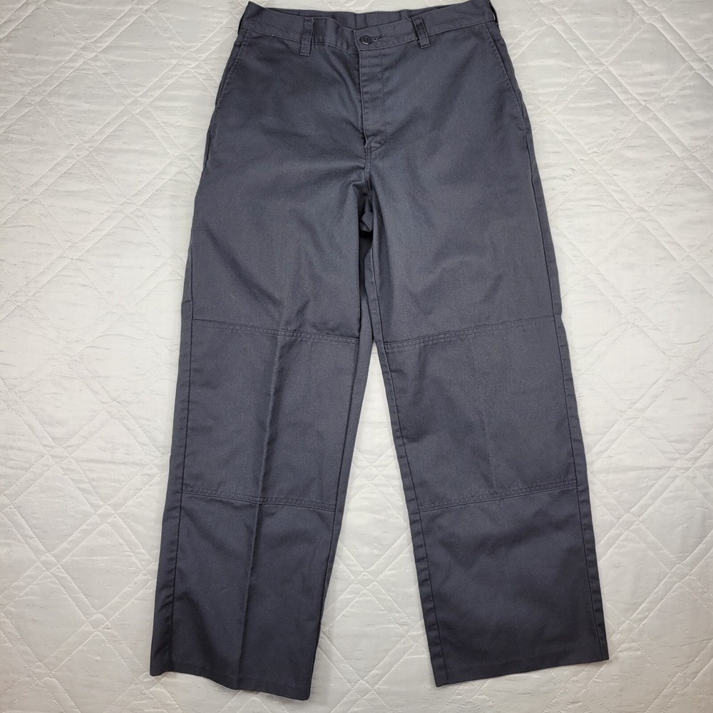 Gray reinforced knee men's work pants size 30X29
